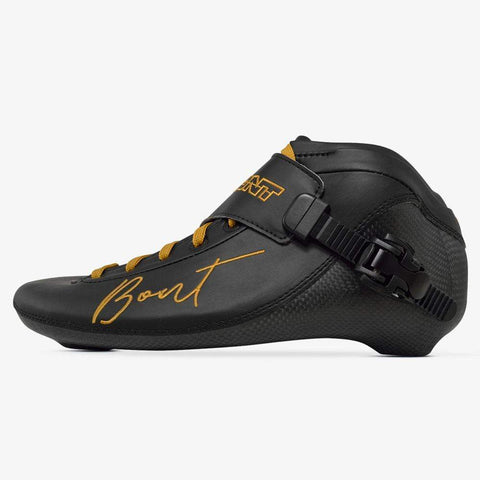 black-gold BNT Inline Speed Skate Boots