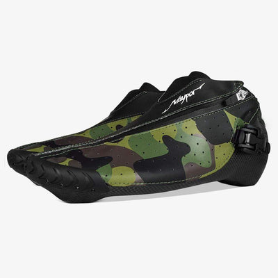 green-camo zipper buckle inline skates