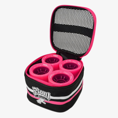 black-pink Roller Skate Wheel Bag