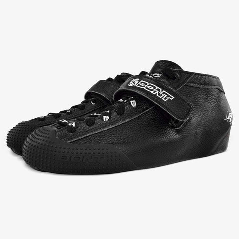 leather-black roller derby skate