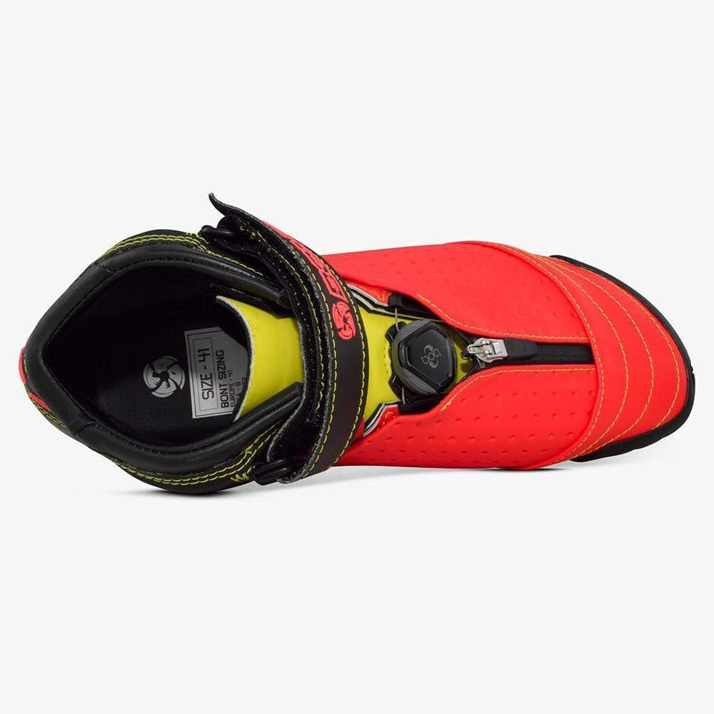 siren-red-super-yellow bont inline speed skates