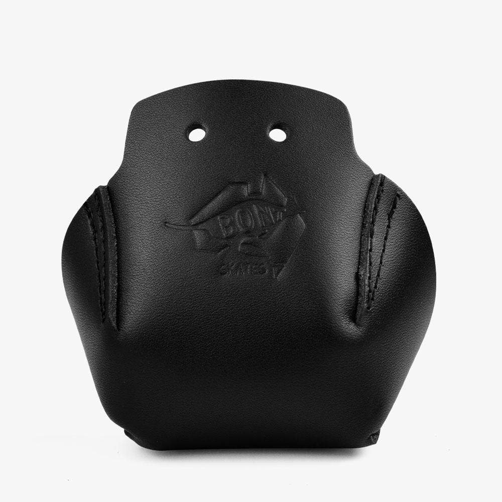2PCS PU Leather Roller Skate Toe Guards - Scratch Protection Covers For Inline Skates, Approx. 4 X 2.8 X 2 Inches (Black)