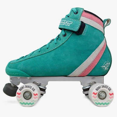 ParkStar Roller Skates - Soft Teal/White/Bubblegum Pink